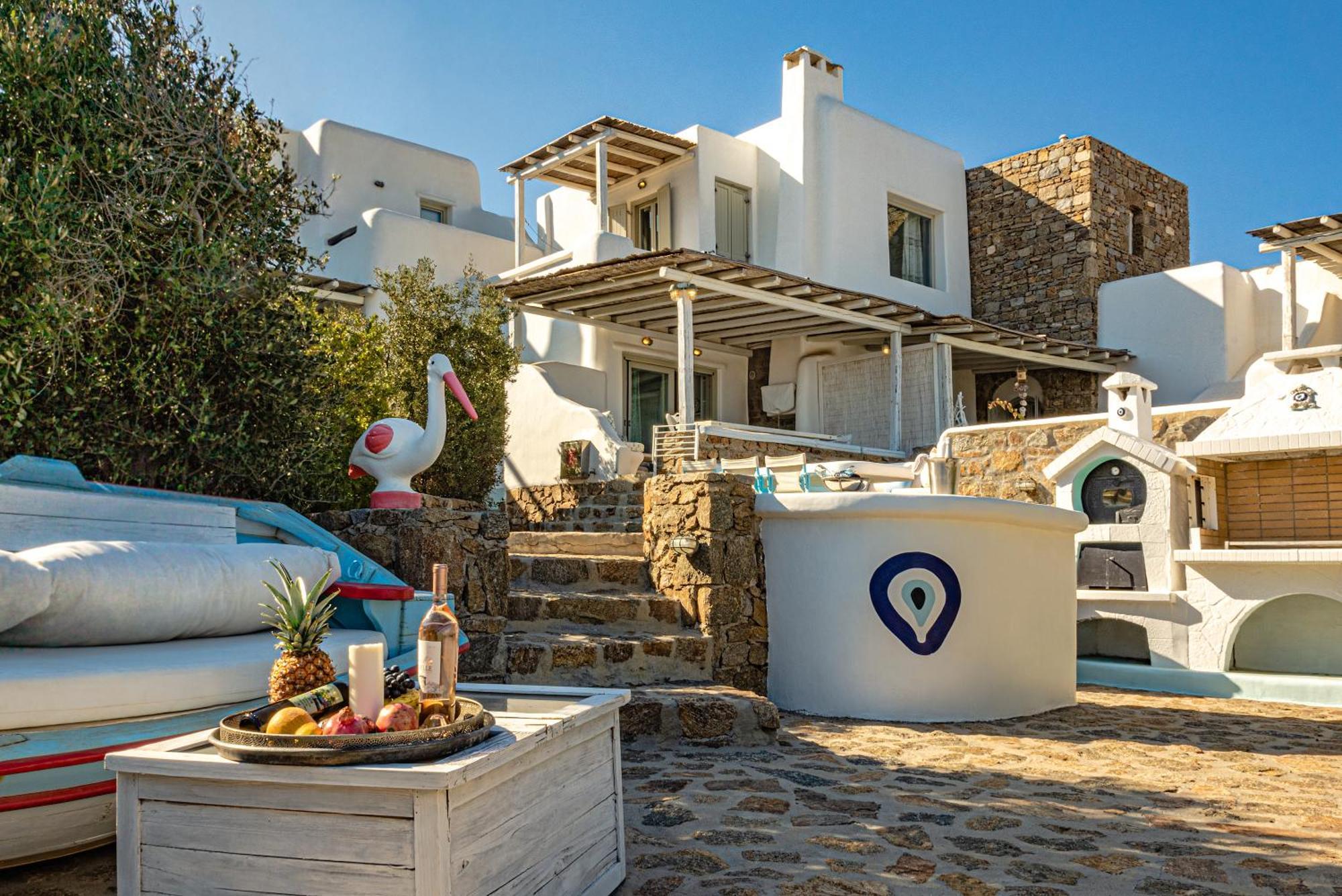 Manolia Luxury Private House By Mykonian Kazarte Villa Kalo Livadi Eksteriør bilde